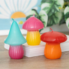 Load image into Gallery viewer, Set of 3 Mushroom Shaped Candles
